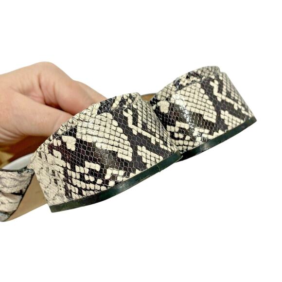 Antonio Melani "Cosgrove" strappy sandals lizard print leather uppers US 7.5M - Picture 9 of 10